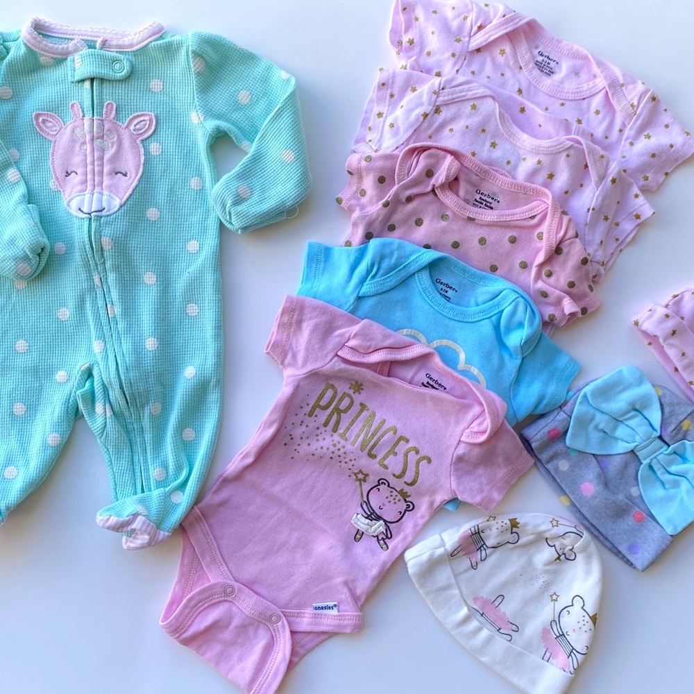 🍼🎀Baby Girl Onsies 0-3 months🎀🍼
